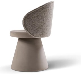 Fotoliu bej cu tapițerie din catifea Inez – Micadoni