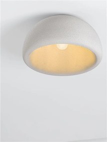 Lustra aplicata tavan cu textura granulata Davo 43cm, gri piatra