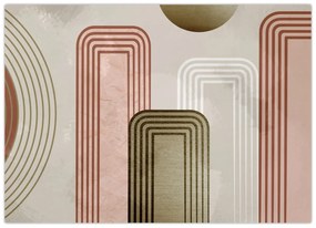 Tablou pe sticlă - Ilustrație minimalistă (70x50 cm)