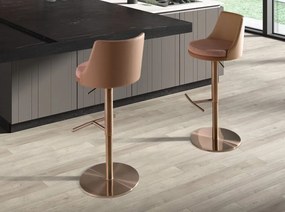 Scaun de bar pivotant cu inaltime reglabila Stool maro