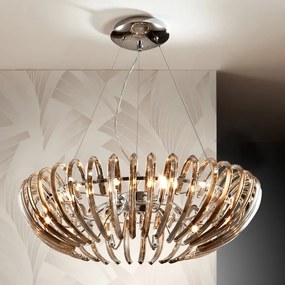 Lustra LED dimabila cu telecomanda 66cm ARIADNA champagne SV-876124D