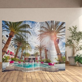 Paravan - Palmier cu bazin (210x170 cm)