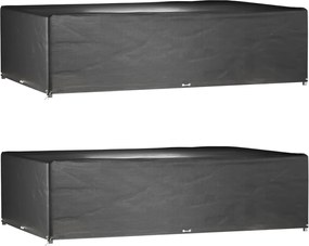 vidaXL Huse mobilier grădină, 2 buc, 16 ocheți, 325x205x90 cm, pătrat