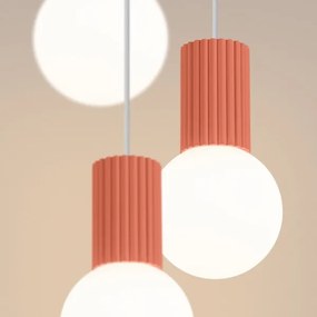 Lustră pe cablu Sollux SL.1755 HALO 3xG9/8W/230V d. 25 cm roz