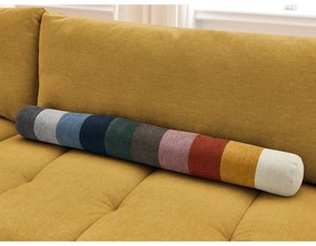 Colțar galben muștar extensibil/cu spațiu de depozitare (cu colț pe partea stângă/în formă de ”L”) Fuji – Bobochic Paris