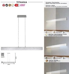 Lustra LED suspendata design modern Tithania