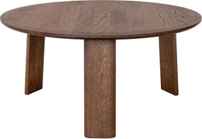 Măsuță lemn masiv nuc rotundă Monte finisaj Ø71×34 cm