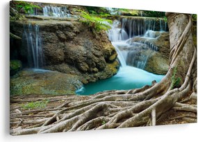 Tablou - Râu cu cascade (90x60 cm)