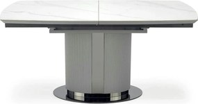 Masa extensibila DANCAN, alb/gri, 160-220x90x76 cm
