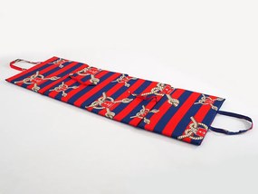 Sezlong de plaja LODNI LANO 137x49 cm, rosu