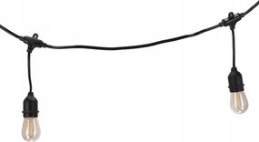 Ghirlandă LED decorativă pentru exterior 20xE27/1W/230V 20,94 m IP44 negru