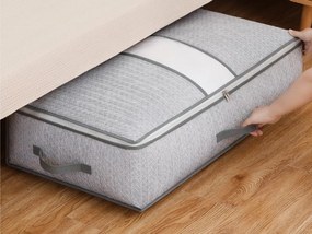 Cutie de depozitare textila sub pat EASY 90 L 80x47x25 cm, gri