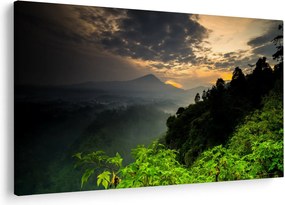 Tablou - peisaj montan verde (90x60 cm)