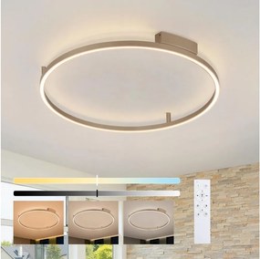 Brilagi - Corp de iluminat LED dimabil PORTOFINO LED/60W/230V Ø 80 cm bej + telecomandă