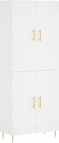 vidaXL Dulap înalt, alb, 69,5x34x180 cm, lemn compozit
