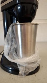 La mâna a doua: Mixer pentru frappe Oliver Voltz OV51163E, 100W, Bol din otel inoxidabil 450 ml, 2 viteze, Agitator otel, Negru
