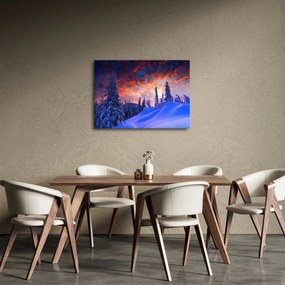 Tablou - Amurg dev iarnă (70x50 cm)