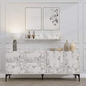 Dulap cu raft Stella Carrara Marble