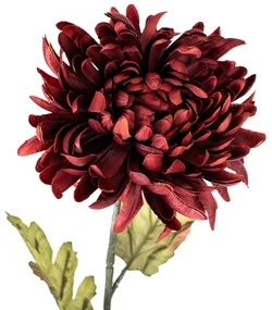 Crizantemă artificială, h. 74 cm, burgundy