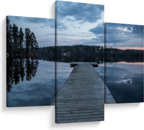 Tablou - Ponton de lemn, lac (90x60 cm)