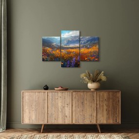 Tablou - Peisaj montan pictat II. (90x60 cm)