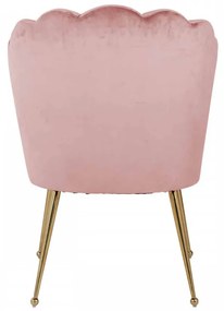 Scaun tapitat Pippa roz/auriu