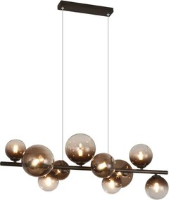 Brilagi - Candelabru LED suspendat pe cablu MILLA 10xG9/3W/230V maro/maro fumuriu