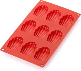 Tava de copt Lekue 1010166, 30x17,5x2 cm, 360 ml, -60°C/+220°C, Silicon platinat, Rosu