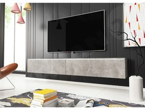 Masă TV/Dulap Dilune 180 (beton smart) (iluminat LED Alb). 1053805
