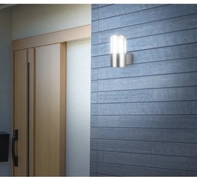 Briloner 320304TF - Aplica de perete pentru exterior 1xE27/12W/230V IP44 argintie