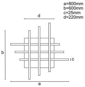 Lustră LED dimabilă aplicată LED/70W/230V 3000-6500K + telecomandă