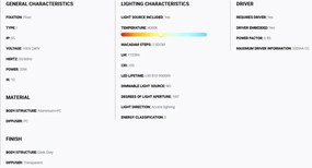 Stalp LED iluminat exterior simetric 180º IP65 RUSH 80cm 4000K