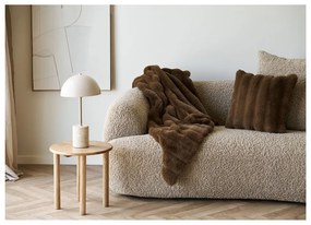 Măsuță auxiliară rotundă din lemn de stejar ø 40 cm Jena – House Nordic