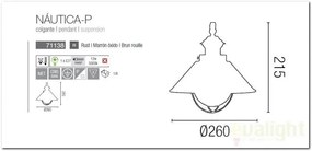 Pendul exterior IP33 diametru 26cm Nautica 71138