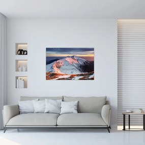 Tablou - Panoramă montană de iarnă II. (90x60 cm)