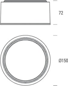 Plafonieră LED LED2 BUTTON LED/17W/230V antracit