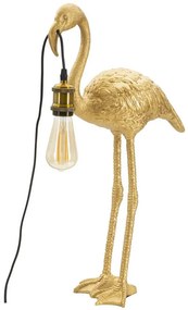 Lampa aurie din polirasina, Soclu E27 Max 40W, 37x19x59 cm, Flamingo Mauro Ferretti