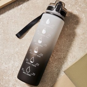 Sticla apa 1L, mesaje motivationale, Gym