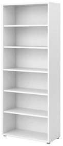 Bibliotecă modulară albă 89x222 cm Prima – Tvilum