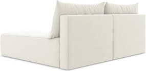 Colțar crem extensibil/cu spațiu de depozitare cu tapițerie din catifea (cu colț pe partea dreaptă/cu șezlong) Kalena – Makamii