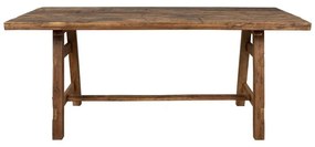 Masa dining, din lemn de mango si lemn reciclat de acacia, aspect rustic, Campagne