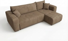 Coltar extensibil SORELA maro deschis, reversibil + 2 pernute gratuite