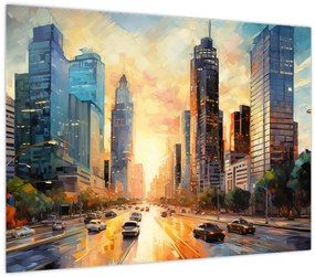 Tablou - Pictura orașului (70x50 cm)
