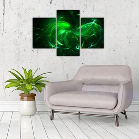Tablou - abstracție verde (90x60 cm)