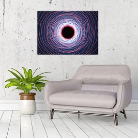 Tablou pe sticlă cercul abstact (70x50 cm)
