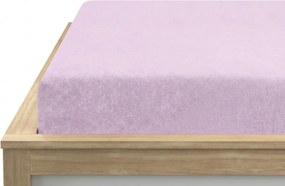 Cearsaf Frotir cu elastic EXCLUSIVE 180 x 200 cm mov deschis