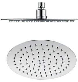 Cap de duș argintiu lucios din oțel inoxidabil ø 25 cm Slim – Sapho