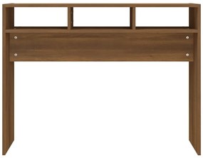Masuta consola, stejar maro, 105x30x80 cm, lemn prelucrat 1, Stejar brun