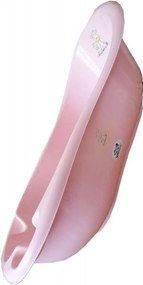 Cadita ergonomica pentru bebelusi si copii NOVOKIDS™ Giraffe , baita bebe, dimensiuni 100X50X25, suport anti alunecare, supapa scurgere, Roz