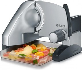 Masina de feliat mezeluri si alte alimente Graef SKS500, 170 W, Lama de 170 mm, Otel inoxidabil, Mecanisme de protectie, Argintiu